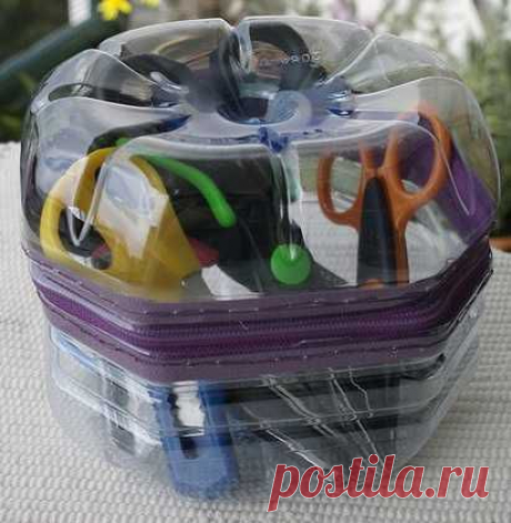 Шкатулка из пластиковых бутылок