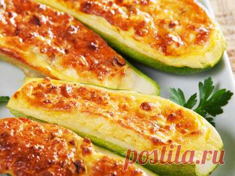 Запеченные кабачки с сыром