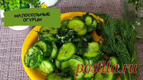 Малосольные огурцы быстрого приготовления с зеленью и чесноком
