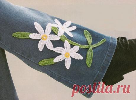 Переделки: Аппликации на джинсах — Рукоделие