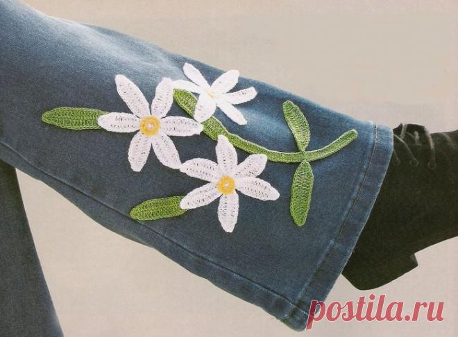 Переделки: Аппликации на джинсах — Рукоделие