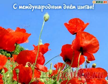 Ромы, я вас поздравляю,
День цыган международный,
Вы — народ прекрасный, вольный.
Гордый, смелый и свободный.
