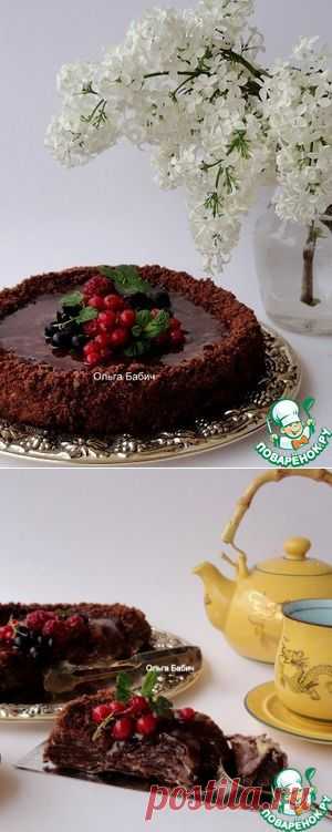 Постный торт с кремом из кокосового молока и карамели - кулинарный рецепт