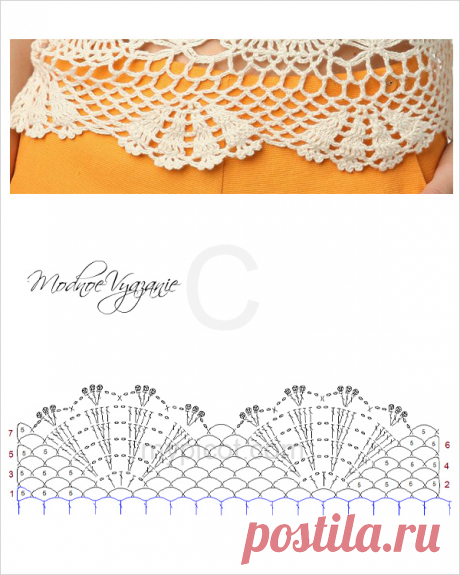 Топик круглыми мотивами - Crochet Modnoe Vyazanie
