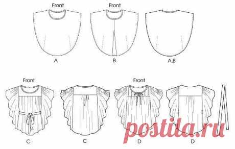 Простая выкройка легкой туники (Шитье и крой) — Журнал Вдохновение Рукодельницы