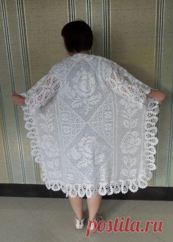 21 сен 2018 в 7:31
Летнее пальто или шазюбль, филейное вязание + брюгге 
Автор: Ангелина 770 в группе 