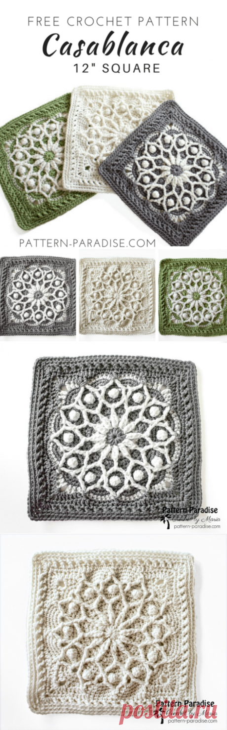 CASABLANCA CROCHET SQUARE.