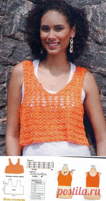 0493 - майки, топи - В'язання для жінок - Каталог статей - Md.Crochet