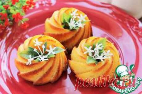 Маффины с апельсином и белым шоколадом - кулинарный рецепт