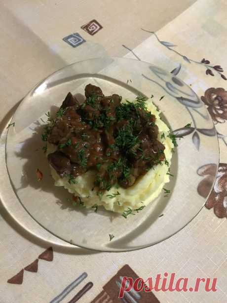 Говядина в соусе демиглас с картофелем