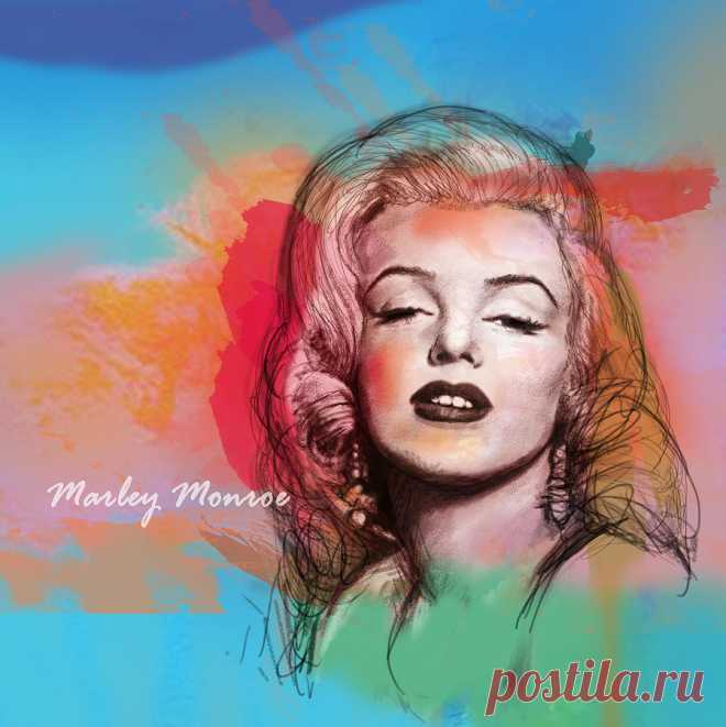 Marilyn Monroe stylised pop art drawing sketch poster by Kim Wang Marilyn Monroe stylised pop art drawing sketch poster Drawing by Kim Wang