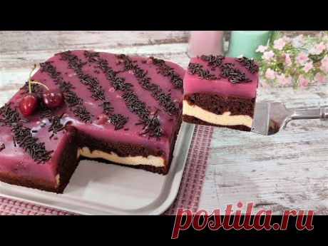 Съедается мгновенно! Пирог КИСЕЛЬНЫЕ БЕРЕГА! Бюджетный, быстрый, вкуснейший! Вишнёвый пирог!