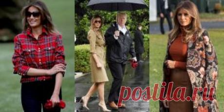 13 осенних образов Мелании Трамп, которые подходят всем Пальто, жакеты, рубашки и свитера самой главной иконы стиля Америки