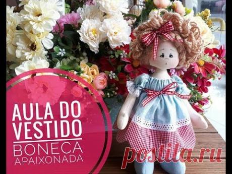 Vestido de Boneca com Barrado! Simples, lindo e fácil!