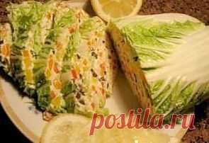 Закуска из пекинской капусты с сырной начинкой &raquo; Жрать.ру