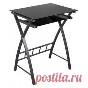 Купить Компьютерный стол Бюрократ GD-003/Black черный  / Интернет-магазин "Vseinet.ru"
Черное закаленное стекло 
Столешница (60 x 45 см, толщина 5 мм)
Выдвижная полка под клавиатуру и мышь (48,4 x 25 см, толщина 5 мм)
Каркас - металл, покрашен в серебристый цвет
Максимальная нагрузка: 30 кг
Размеры (ШxГxВ): 60 x 45 x 75 см