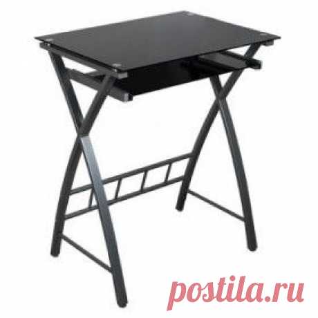 Купить Компьютерный стол Бюрократ GD-003/Black черный  / Интернет-магазин &quot;Vseinet.ru&quot;
Черное закаленное стекло 
Столешница (60 x 45 см, толщина 5 мм)
Выдвижная полка под клавиатуру и мышь (48,4 x 25 см, толщина 5 мм)
Каркас - металл, покрашен в серебристый цвет
Максимальная нагрузка: 30 кг
Размеры (ШxГxВ): 60 x 45 x 75 см