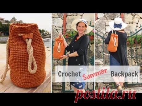 Crochet Summer Backpack / Crochet Bag #1