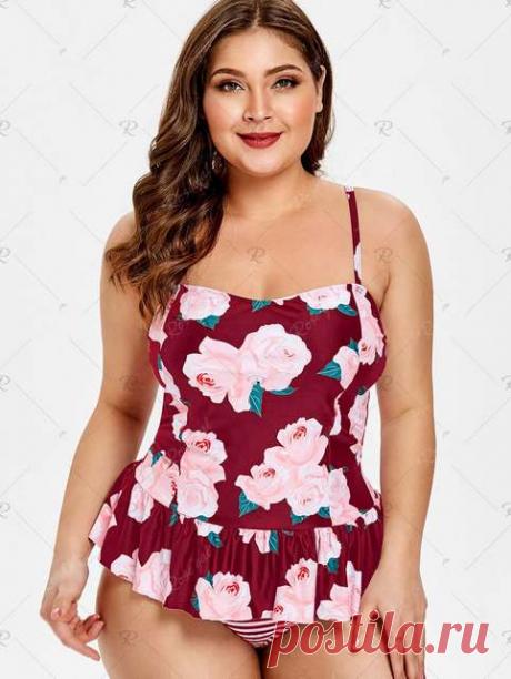 Купальники для полных девушек и женщин американского бренда RoseGal лето 2019 (50 фото)