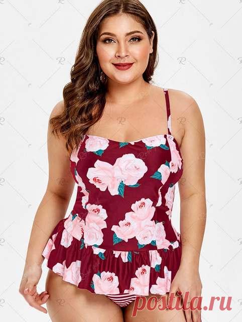 Купальники для полных девушек и женщин американского бренда RoseGal лето 2019 (50 фото)