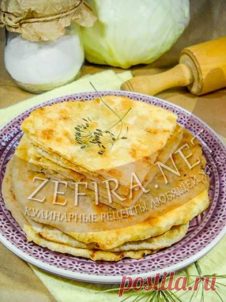 Вкусные тонкие лепешки с капустой на сковороде — Кулинарные рецепты любящей жены