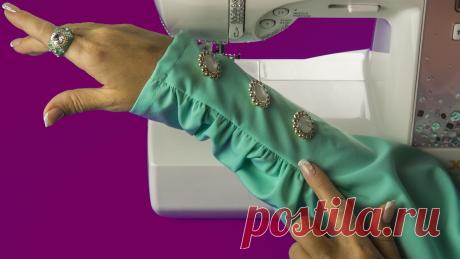 Роскошные рукава, которые подчёркивают красоту ваших рук | Коллекция рукоделия Пульс Mail.ru В этом видео я покажу вам очень интересный способ декорирования рукавов. Летнее платье с такими рукавами смотрится необычно и очень красиво. Этот вариант декора также можно применить и на блузке.
