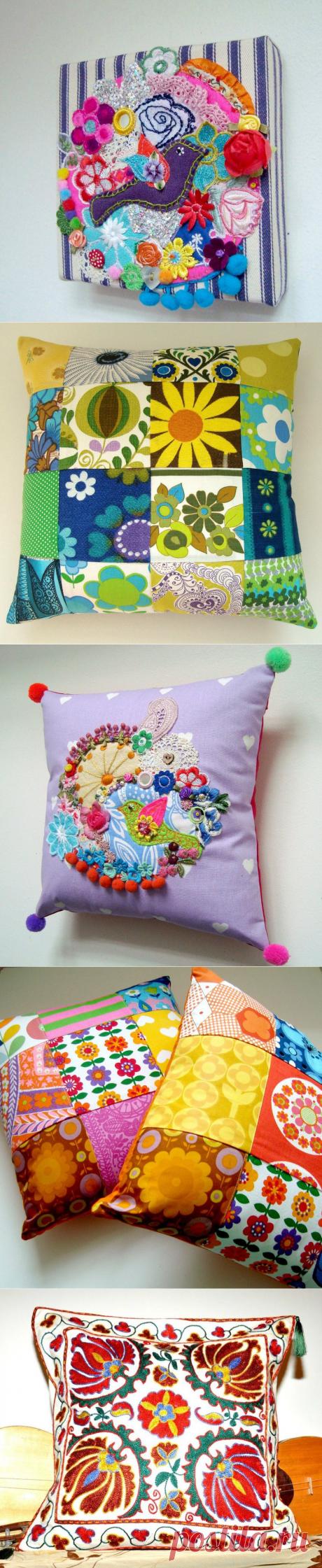 Яркое лоскутное для дома.