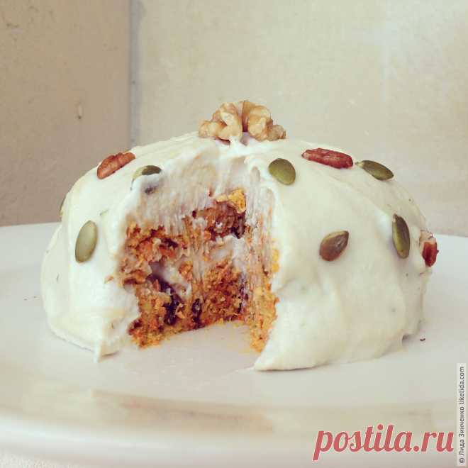 Морковный пирог (без муки, без сахара, веганский, подходит для сыроедов) | ЛИДА ЗИНЧЕНКО
