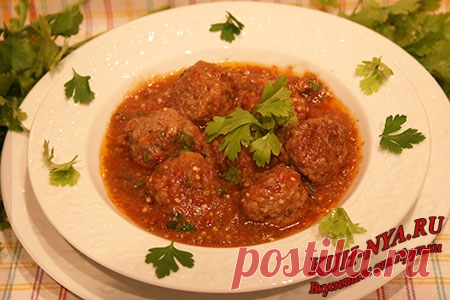 Тефтели в томатно- баклажановом соусе - Сборник кулинарных рецептов Вкусняшки от Ирульки