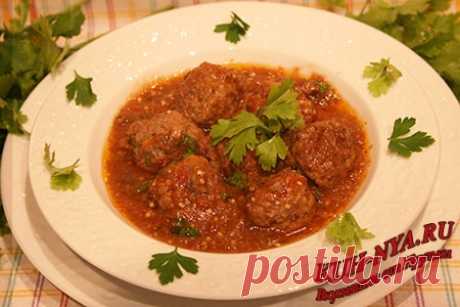 Тефтели в томатно- баклажановом соусе - Сборник кулинарных рецептов Вкусняшки от Ирульки