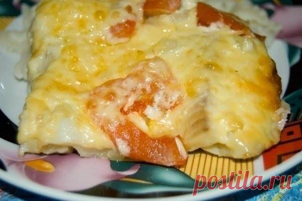 шеф-повар Одноклассники: Треска в духовке под сырным соусом