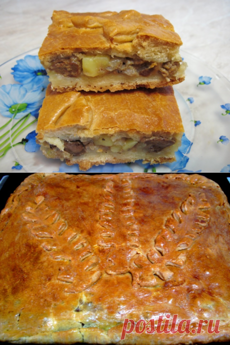 Пирог с куриной печенью, луком и картофелем на кефире — простой рецепт | Лучшие советы, секреты, рецепты