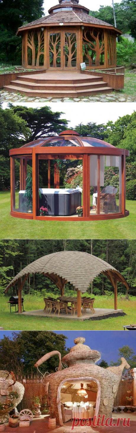 Идеи необычных беседок