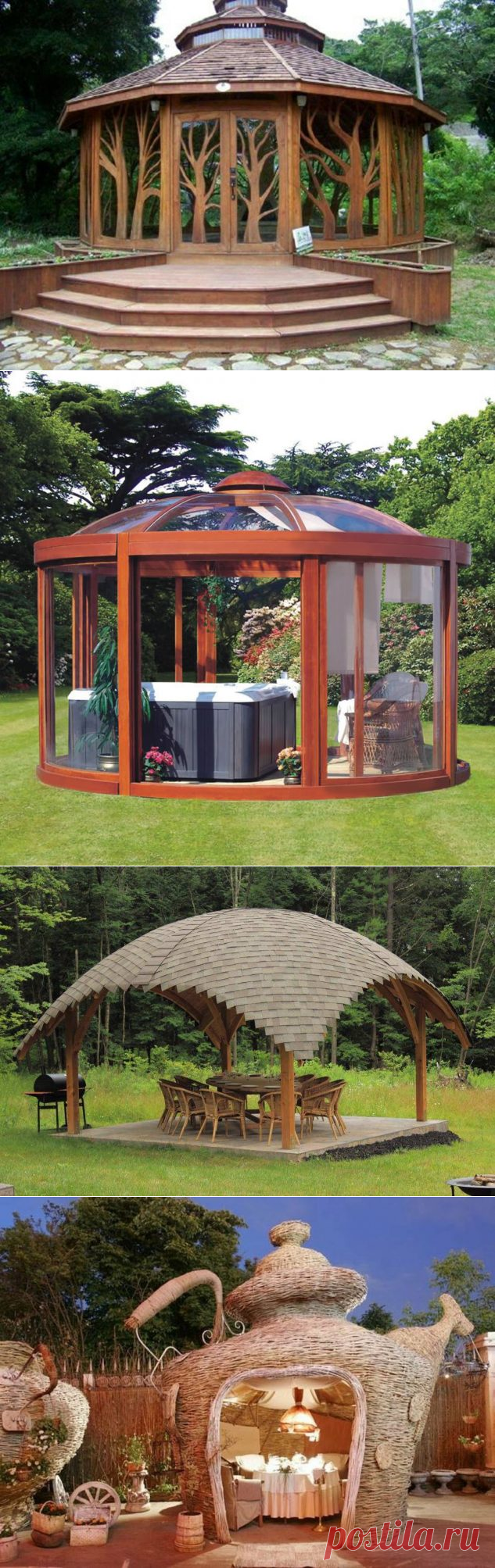 Идеи необычных беседок