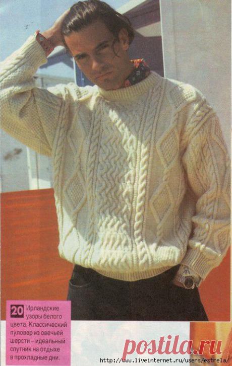 Мужской пуловер.