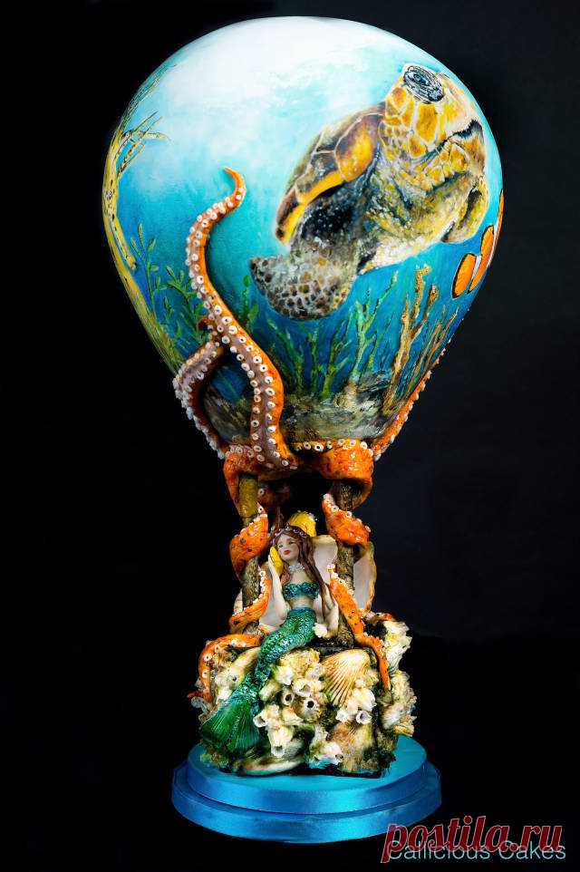 Sea World Hot Air Balloon - Cake by Callicious Cakes - CakesDecor