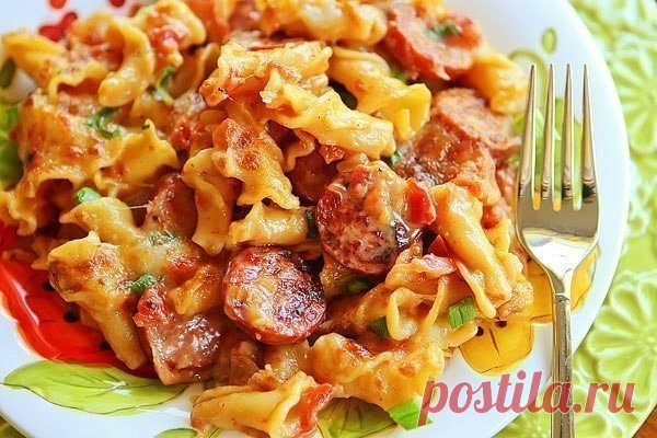 Макароны с сосисками