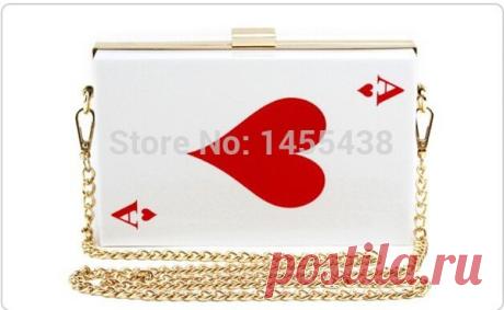 wallet black Picture - More Detailed Picture about 2015 Newest Poker Women Bags Ace Handbag female clutch bridal chain bag over Shoulder messenger clutch bag wallet black Picture in Clutches from Vivo jay | Aliexpress.com | Alibaba Group