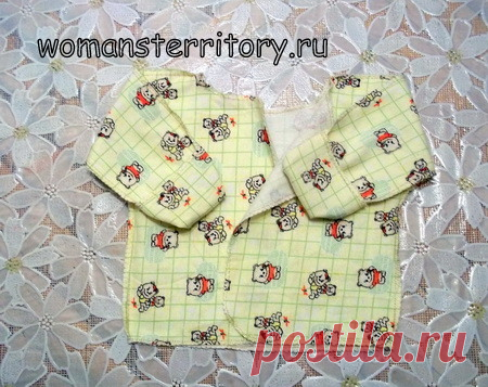 Выкройка распашонки для новорожденного: мастер-класс с фото