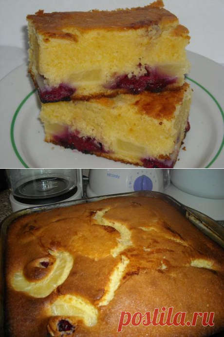 Пирог &quot;Перевертыш&quot; (рецепты из &quot;бабушкиного чуланчика&quot;) - Простые рецепты Овкусе.ру