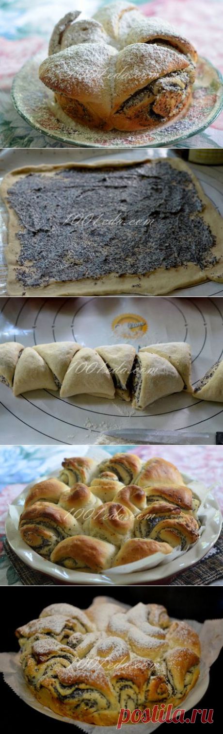 Булочки с маком и сливочным сыром