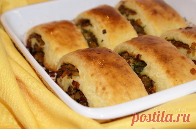 МЕКЛЕНБУРГСКИЙ КАРТОФЕЛЬНЫЙ РУЛЕТ СО ШКВАРКАМИ