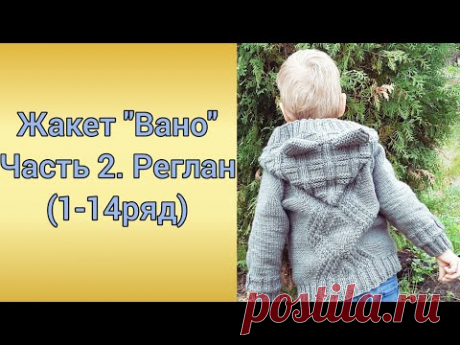 Жакет "Вано" | Часть 2. Реглан(1-14 ряд)