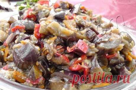 Соте из баклажанов и сладкой моркови