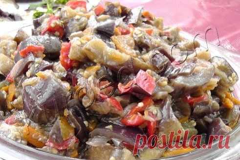 Соте из баклажанов и сладкой моркови