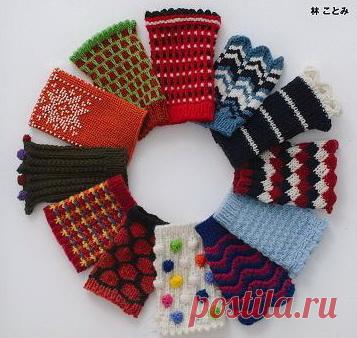 Вяжем митенки. Много идей и мастер - класс