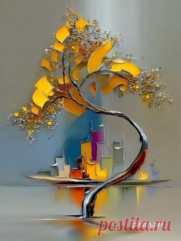 Пин на доске абстракция