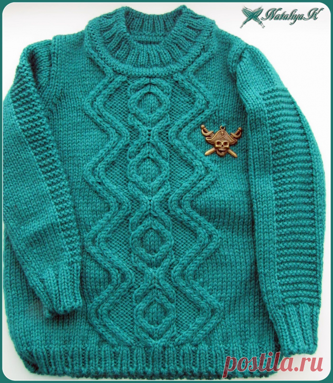 Мой маленький вязаный мир: Свитер для мальчика "Дракоша"