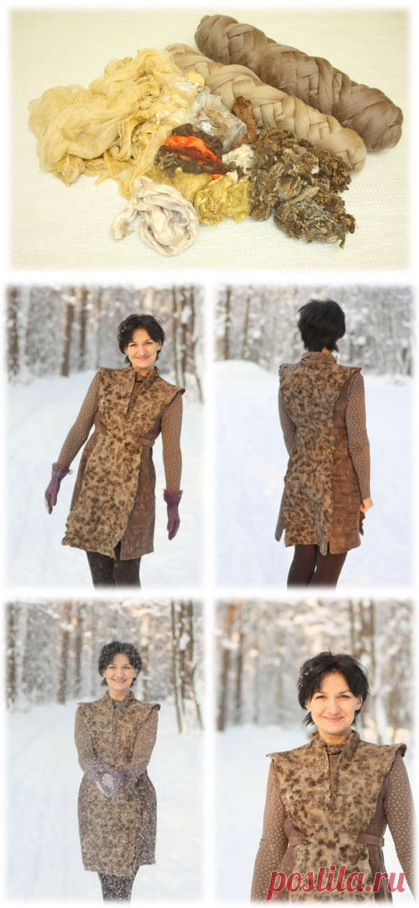 Мастер-класс: валяем тунику в эко-стиле - Ярмарка Мастеров - ручная работа, handmade