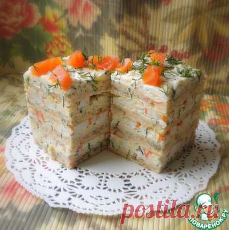 Закусочный торт с крабовыми палочками &quot;А`Море&quot;